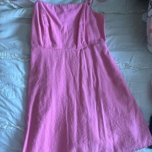Pink Dress with shoulder ties